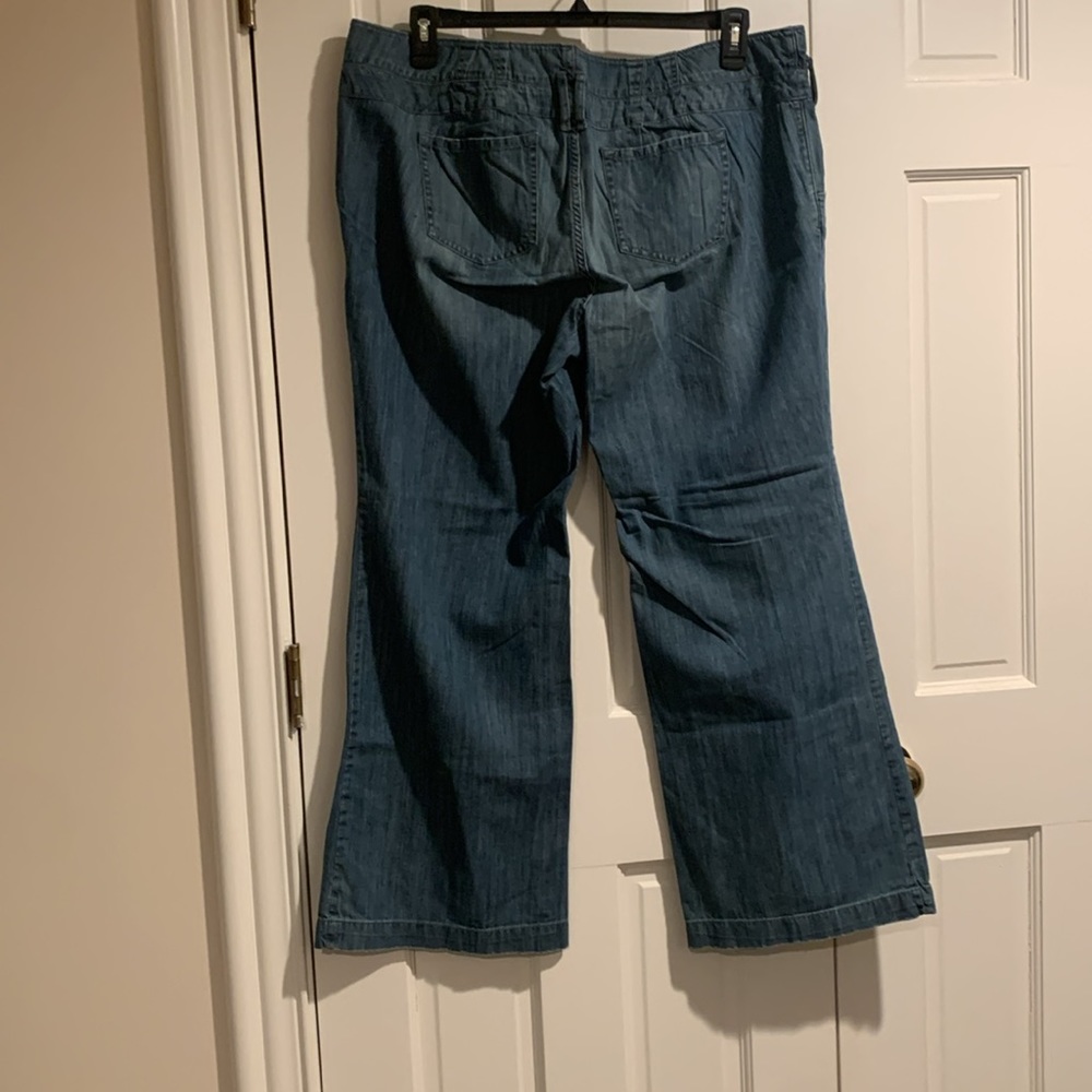 Women’s Plus Medium Washed Jeans with a Low Rise Waist - Picture 2 of 2